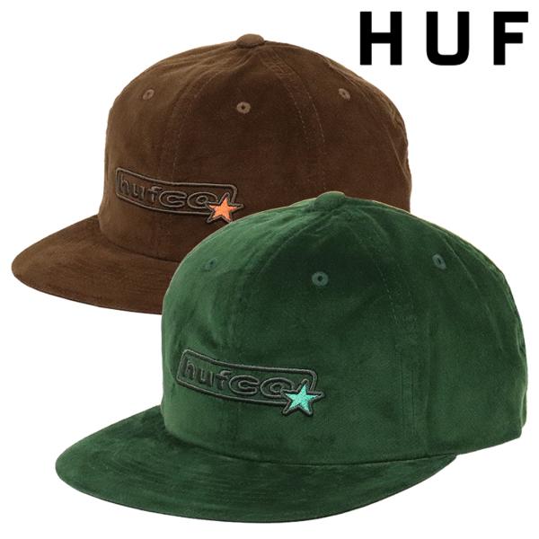 ハフ キャップ 別珍 メンズ レディース ベースボールキャップ HUF 帽子 ロゴ ブランド ストリ...