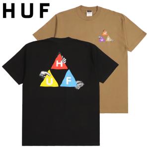 ハフ Tシャツ メンズ HUF 半袖Tシャツ ブランド ロゴ プリント トリプルトライアングル リチュアル トップス ショートスリーブ 丸首 SS TEE かっこいい スケボー｜99headwearshop