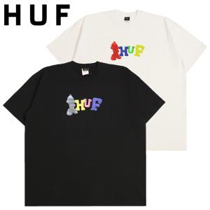 ハフ Tシャツ メンズ HUF 半袖Tシャツ ブランド ロゴ プリント クレイタイム トップス ショートスリーブ 丸首 SS TEE かっこいい かわいい おしゃれ スケボー