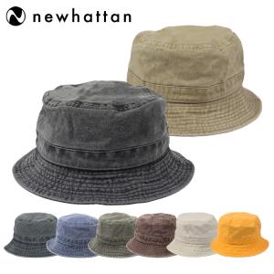 ニューハッタン バケットハット メンズ レディース 帽子 Newhattan 100% cotton pigment dyed bucket hat Men's Ladies｜99headwearshop