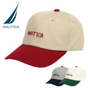 ノーティカ キャップ バイカラー メンズ レディース NAUTICA ロゴ ブランド ローキャップ ユニセックス 帽子 ノーチカ おしゃれ ストリート かっこいい