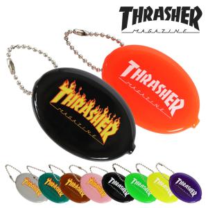 スラッシャー ラバーコインケース 小銭入れ THRASHER メンズ レディース 財布 キーホルダー コインパース ウォレット 財布 ゴム ビニール ブランド ロゴ｜99headwearshop