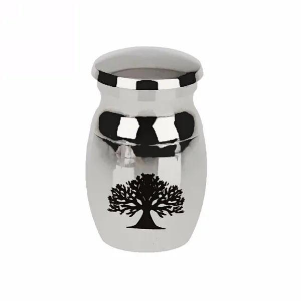 ペット骨壷 ステンレス製 ボトルケース 肉球あしあと 遺骨入れ メモリアルケース かわいい