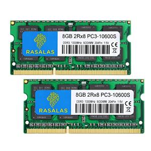 8GB PC3-10600 DDR3-1333MHz 8GB×2枚 ノートPC用 メモリ 16GB DDR3 10600S CL9 204Pin SO-DIMM RAMの商品画像