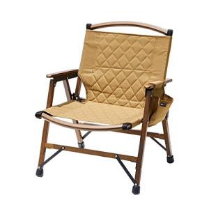 WAQ Folding Wood Chair フォールディングウッドチェア ローチェア 折りたたみチェア ウッドチェア キャンプチェア キャンプ椅子 ドリンクホルダーの商品画像