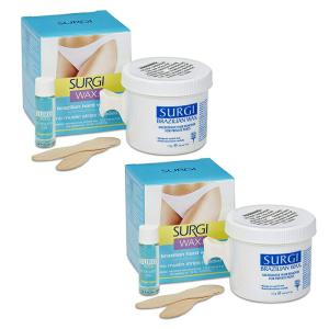 サージ ブラジリアンワックスキット（脱毛用ワックス）113g×2個セット SURGI WAX brazilin hard wax kit｜a-base