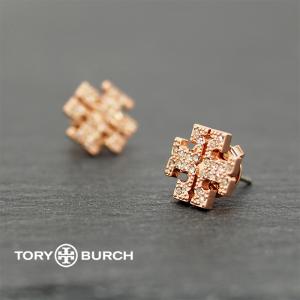 TORY BURCH トリーバーチ ピアス 53423 696  CRYSTAL LOGO STUD EARRING レディース｜a-base