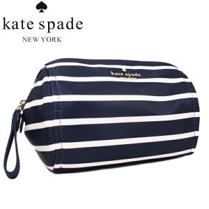 Kate Spade ケイトスペード コスメポーチ パリジャン ネイビー Chelsea Nylon Medium Cosmetic Case KB574 960｜a-base