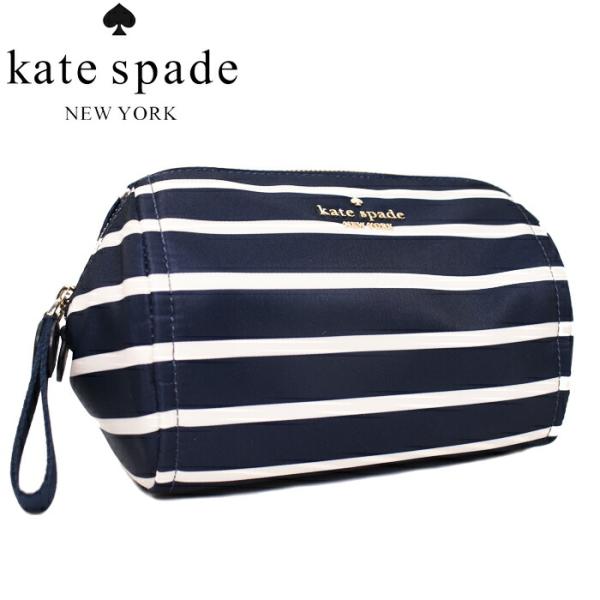 Kate Spade コスメポーチ パリジャン ネイビー Chelsea Nylon Medium ...