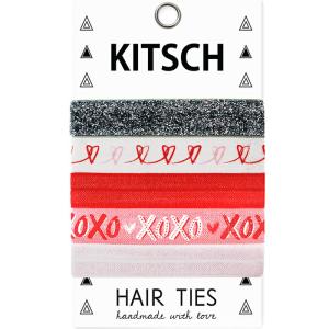 【メール便可】 KITSCH キッチュ SOLID HAIR TIES ヘアゴム 5本セット Crazy in Love Hair Ties シュシュ ブレスレット｜a-base
