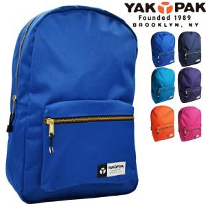 YAKPAK ヤックパック ゴールドジップ バッグ リュック 全6色 デイバッグ パック バックパック 無地 普段使い 通勤 通学 男女兼用 メンズ レディース｜a-base