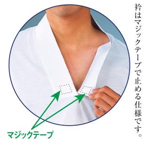 男物 肌着 Tシャツ半襦袢 半袖 夏用衿 高級...の詳細画像1