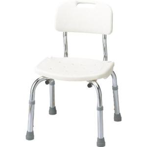 安寿　背付シャワーベンチＣ　ホワイト　535-430　アロン化成