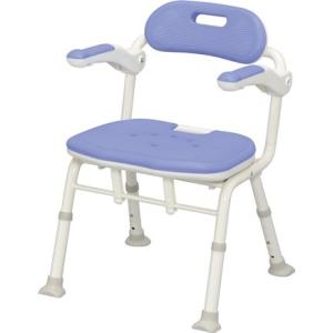 安寿　折りたたみシャワーベンチＩＳフィット　ブルー　536-106　アロン化成　楽おりシリーズ