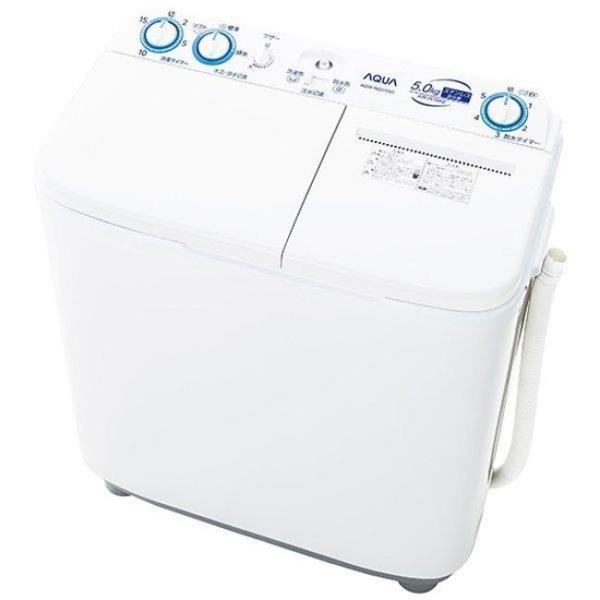 洗濯機(全自動 〜6.0kg) アクア AQW-N501 一人暮らし アクア(AQUA) ホワイト ...