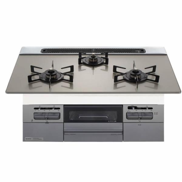 ガスコンロ ガス コンロ ノーリツ 都市ガス ファミ(Fami) 幅75cm 3口 N3WV7RWT...