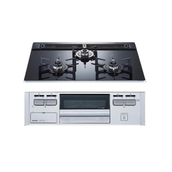 ガスコンロ ガス コンロ ハーマン 都市ガス ガラストップシリーズ ビルトインコンロ 幅60cm D...