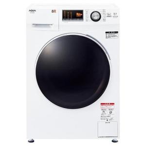 洗濯機(ドラム式 8.0kg〜) アクア AQW-F8N 2-4人家族 ホワイト  洗濯8kg｜インボイス対応 アサヒデンキヤフー店