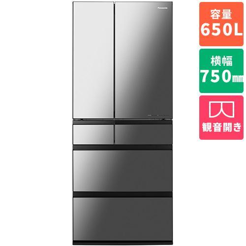 冷蔵庫(600〜650L) パナソニック NR-F659WPX-X 2-4人家族 650L 6ドア冷...