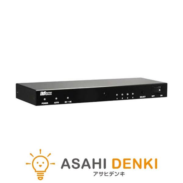 その他部品 ラトック RATOC 4K60HzHDCP2.2対応 4入力1出力 HDMI切替器 RE...