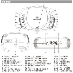 CDプレーヤー CDC-220 CDクロックラ...の詳細画像1