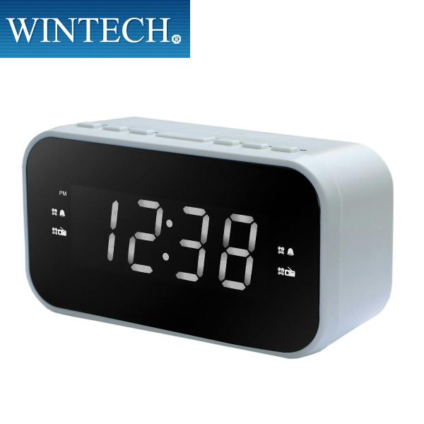 クロックラジオ CR-X1WL ホワイト デジタルチューナー搭載 デュアルアラーム機能付き ラジオ付...