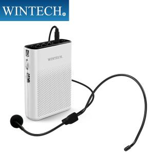 ポータブル ハンズフリー拡声器 KMA-200 ホワイト 音楽音声再生機能付き ガイドメッセージ機能搭載 自分の声を録音することができる WINTECH/ウィンテックの商品画像