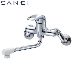 SANEI 壁付シングルレバー混合栓 K1700D-4UR-13 水栓金具 キッチン用 キッチン水栓 三栄水栓