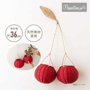 東谷 マミレコ Mamilleco チェリーバスケット MMC-105 ぬい活 推し活 レッド さくらんぼ 可愛い 掛け収納 吊るし収納 壁掛け コンパクト 代引不可