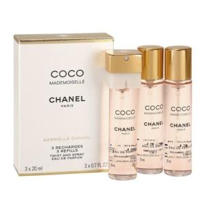 CHANEL COCO MADEMOISELLE EAU DE TOILETTE TWIST AND SPRAY REFILL 20ml×3 シャネル ココマドモアゼル オードゥ トワレット ツィスト＆スプレイ リフィル｜a-domani