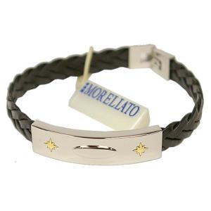 MORELLATO 5909 BRACCIALE 2POINTS GOLD LEATHER BRACELET MASTER コレクション モレラート ツーポイントゴールド レザーブレスレット｜a-domani