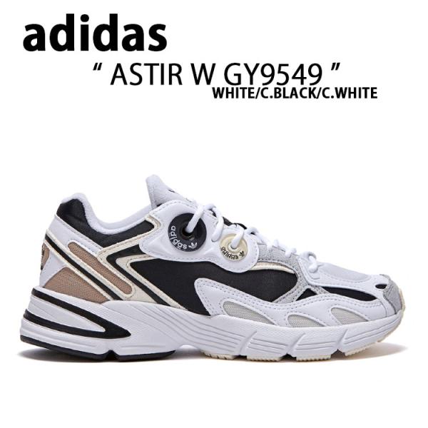 adidas アディダス スニーカーASTIR アスター GY9549 WHITE BLACK CR...