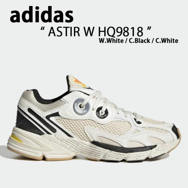 adidas アディダス スニーカーASTIR アスター HQ9818 White Black Wh...
