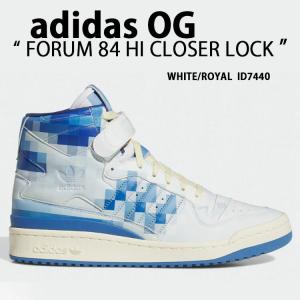 adidas ハイカットバスケットシューズ ホワイト/ブルー adidas アディダス スニーカー Forum 84 HI AEC フォーラムハイ
