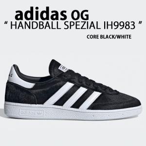 adidas Originals アディダス スニーカー HANDBALL SPEZIAL IH9983 CORE BLACK WHITE ハンドボール スペツィアル スエード シューズ テラス系 Tトゥ ブラック｜a-dot