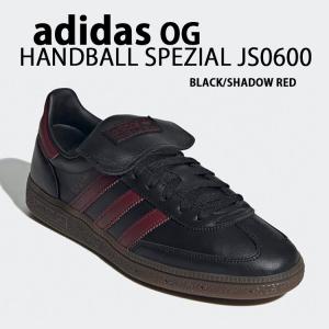 adidas originals アディダス スニーカー HANDBALL SPEZIAL JS0600 ハンドボール スペツィアル BLACK RED GUM ロングタン ブラック レッド adidas（アディダス） adidas originals スニーカー HANDBALL SPEZIAL