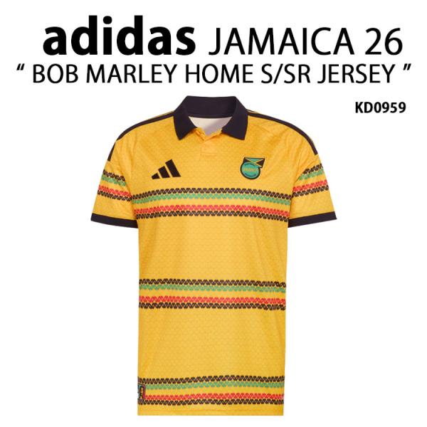 adidas アディダス 半袖 ジャージ Tシャツ JAMAICA 26 X BOB MARLEY ...