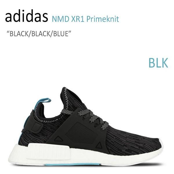 adidas NMD XR1 Primeknit BLACK BLUE アディダス NMD S322...