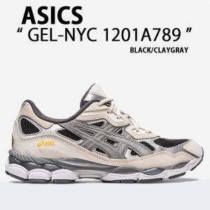 asics アシックス スニーカー GEL-NYC BLACK CLAY GRAY1201A789-001 シューズ ブラック クレイグレー ランニングシューズ モダンスタイル メンズ｜a-dot