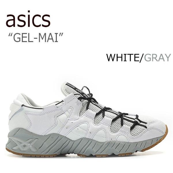 asics tiger GEL-MAI アシックスタイガー ゲルマイ WHITE GRAY ホワイト...