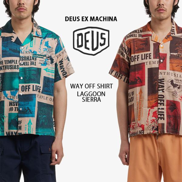 Deus Ex Machina デウスエクスマキナ プリントシャツ WAY OFF SHIRT カジ...