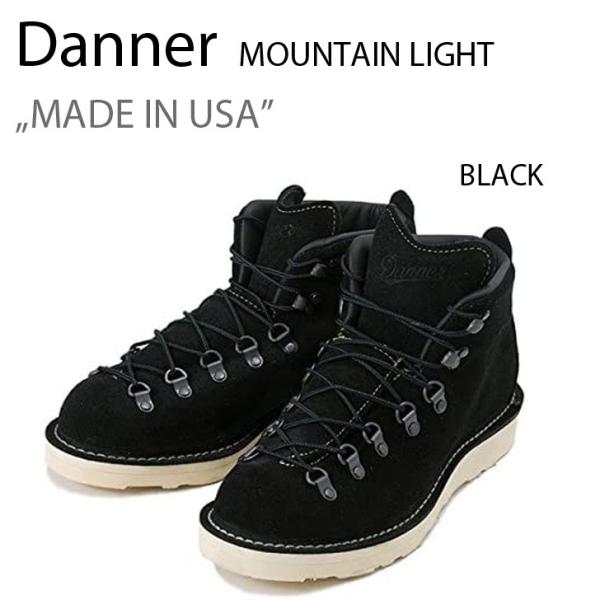 DANNER MOUNTAIN LIGHT BLACK SUEDE 30910X MADE IN U...