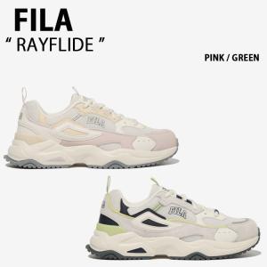 FILA フィラ スニーカー RAYFLIDE 1RM02053F_155/325 WHITE PINK GREEN レイフライド ホワイト メンズ レディース 男性用 女性用｜a-dot