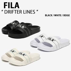 FILA スリッパドリフターチューブv2 WHITE FILA フィラ サンダル DRIFTER TUBE V2 1SM01972F BLACK WHITE