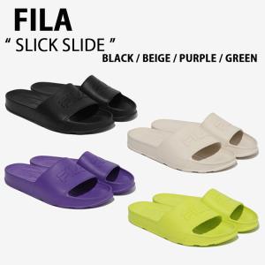 FILA フィラ サンダル SLICK SLIDE 1SM01971F スリック スライド シャワーサンダル スポーツサンダル ロゴ メンズ レディース 男性用 女性用｜a-dot