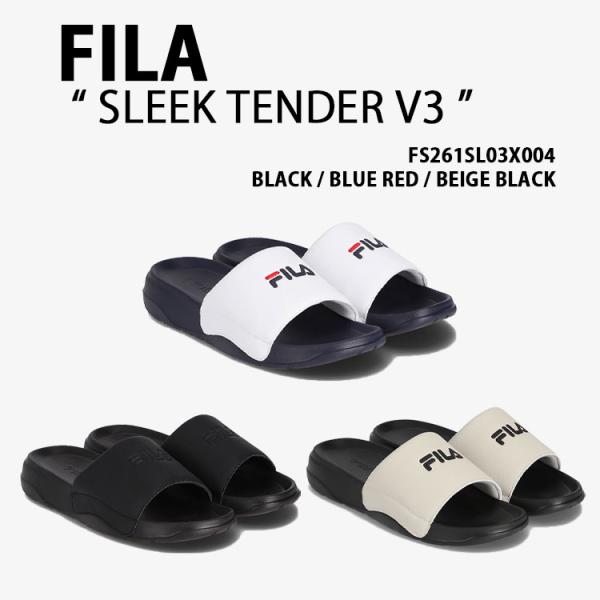 FILA フィラ シャワーサンダル SLEEK TENDER V3 スリックテンダーV3 スライド ...