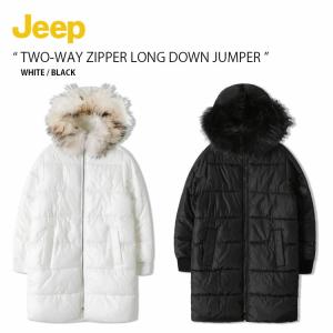 Jeep ジープ パディングジャケット TWO-WAY ZIPPER LONG DOWN JUMPER ツーウェイ ジッパー ロング ダウン ジャンパー ロングコート メンズ レディース JJ4JPU105｜a-dot