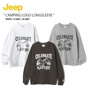 Jeep ジープ ロンT CAMPING LOGO LONGSLEEVE キャンピング ロゴ ロングスリーブ ティーシャツ 長袖 カットソー ラウンドネック メンズ レディース JN5TSU055｜a-dot