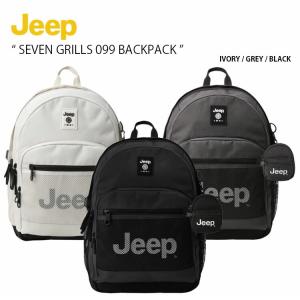 Jeep ジープ リュック SEVEN GRILLS 099 BACKPACK セブン グリルズ バックパック デイパック A4収納 アイボリー グレー ブラック メンズ レディース JO0GAU099｜a-dot