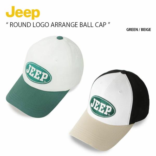 Jeep ジープ ベースボールキャップ ROUND LOGO ARRANGE BALL CAP ラウ...
